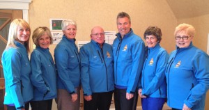 from left to right, Alison Cunningham, Jan Howard, Ann-Maree Davidson, Albert Middler, David Jones, Kirtsy Letton and Pam Mackay.